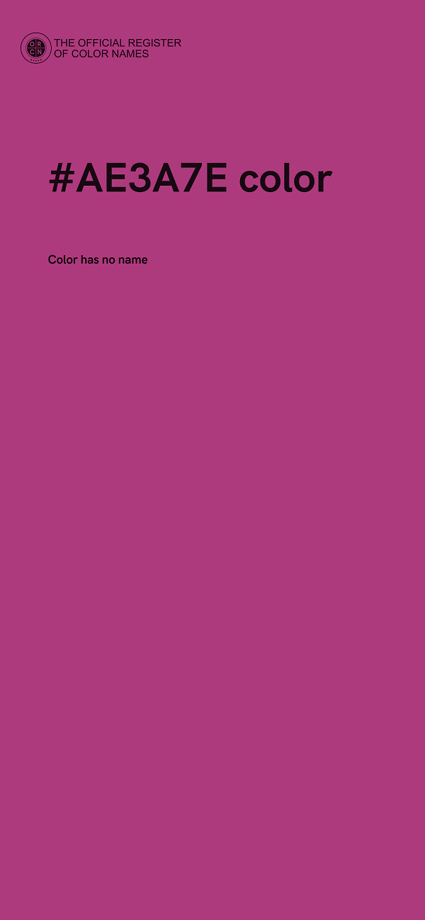 #AE3A7E color image