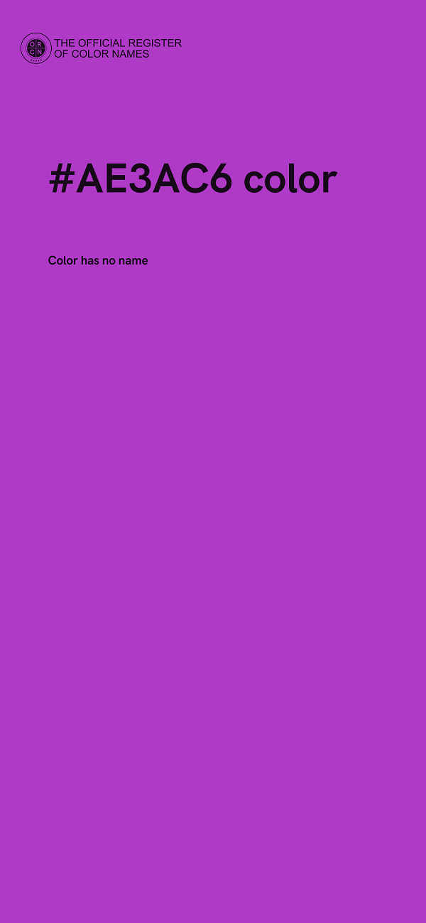 #AE3AC6 color image