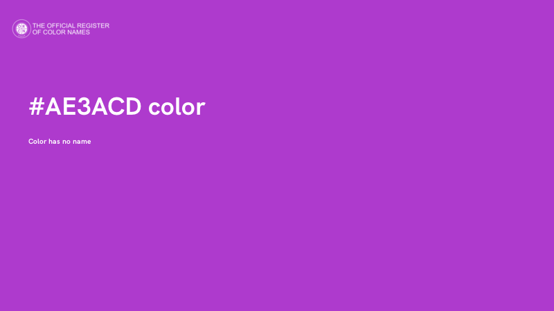 #AE3ACD color image