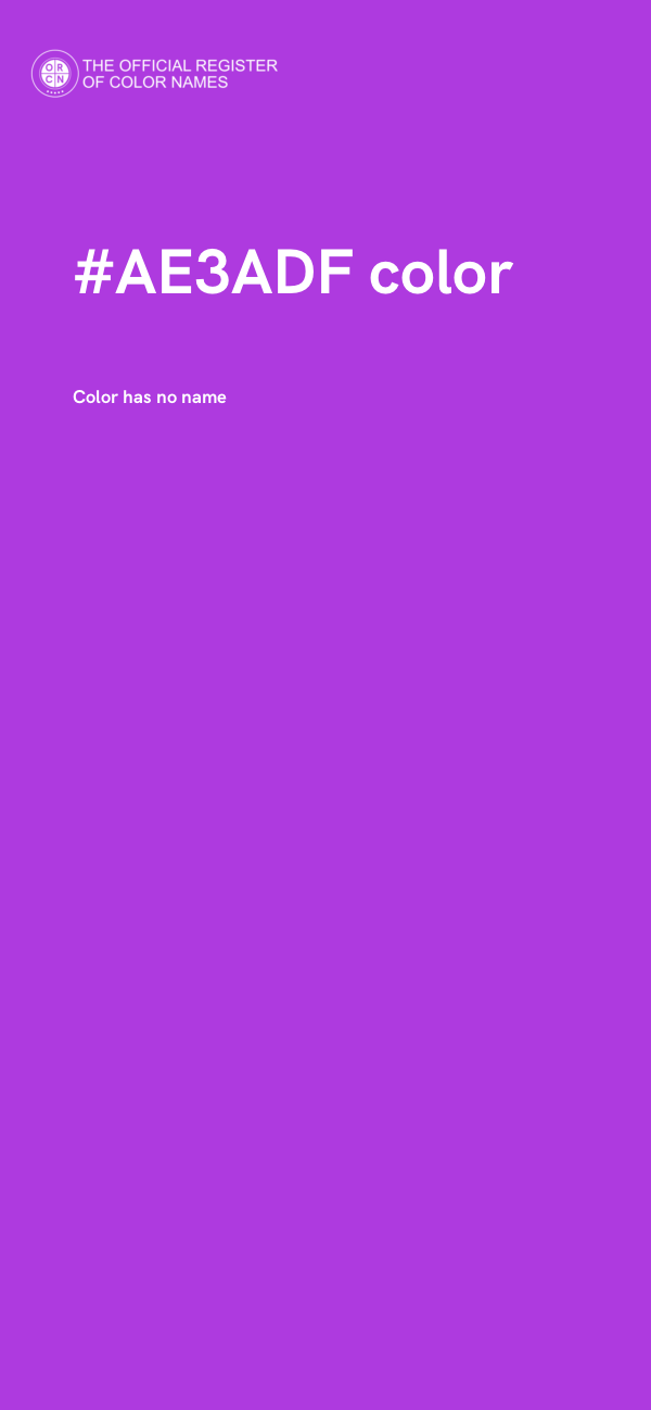 #AE3ADF color image
