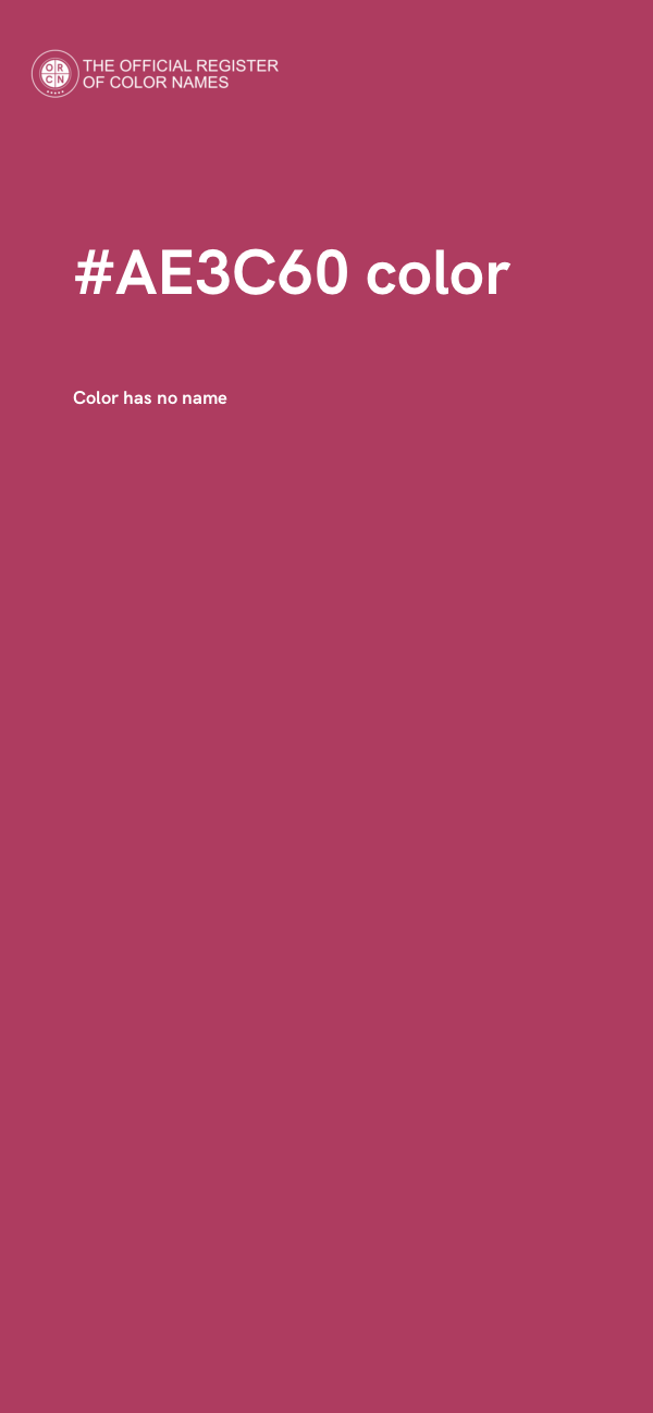 #AE3C60 color image