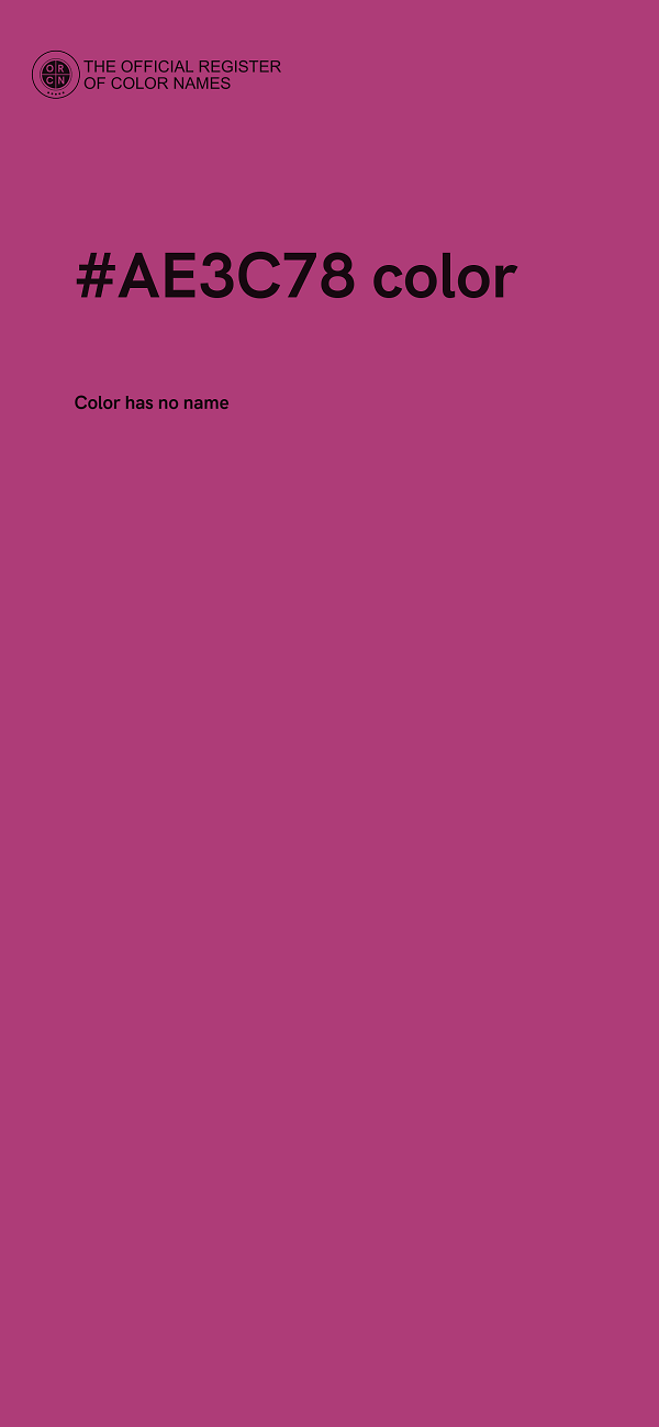 #AE3C78 color image