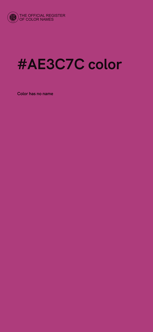 #AE3C7C color image