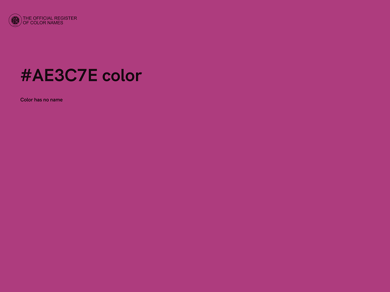 #AE3C7E color image