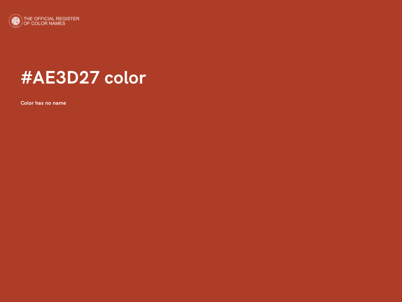 #AE3D27 color image