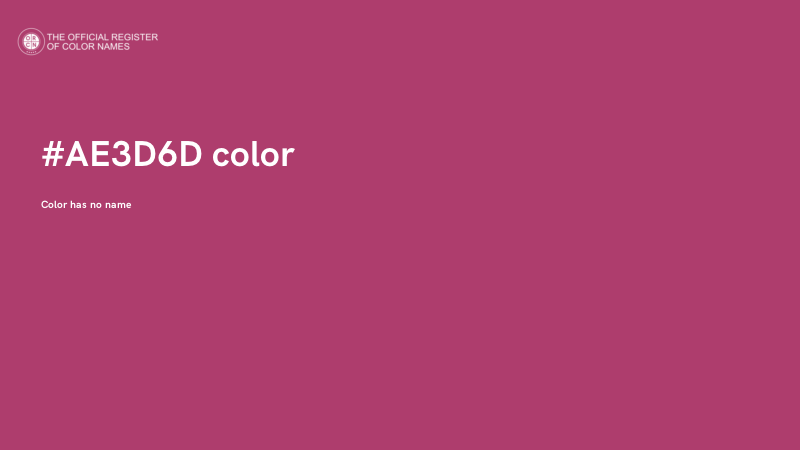#AE3D6D color image