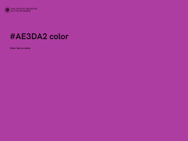 #AE3DA2 color image