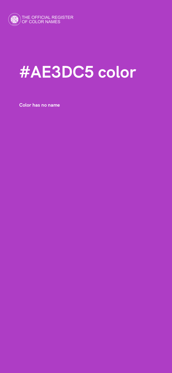 #AE3DC5 color image