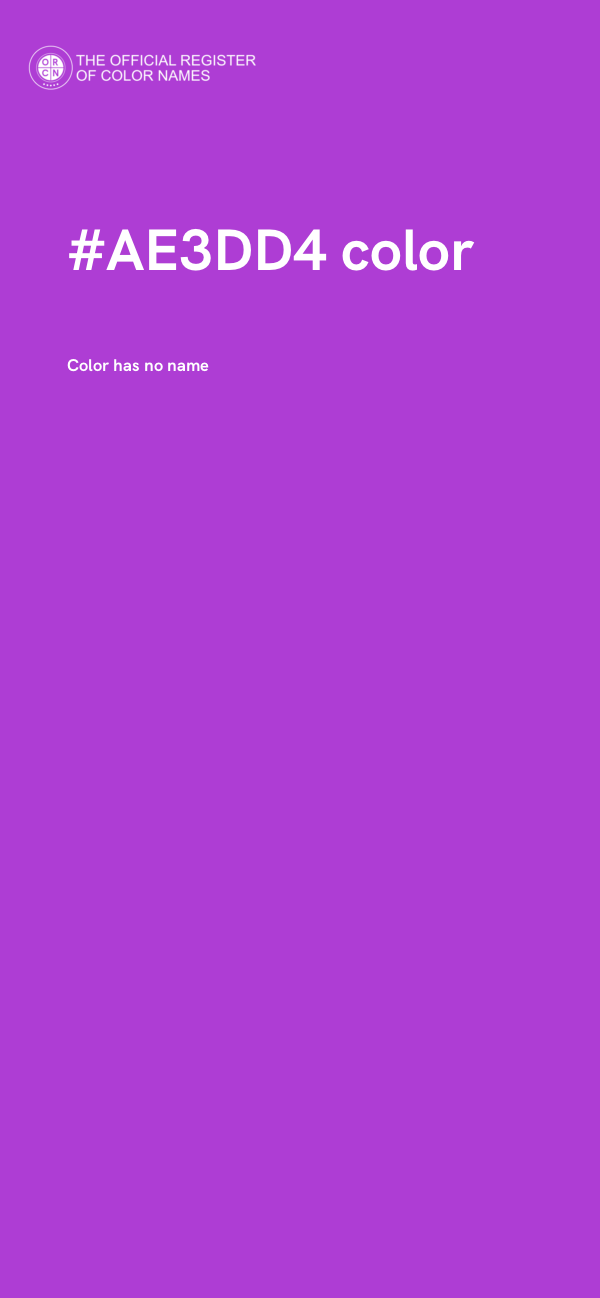 #AE3DD4 color image