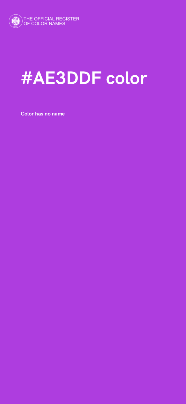 #AE3DDF color image