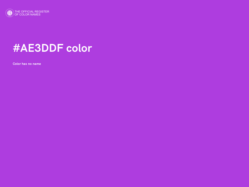 #AE3DDF color image