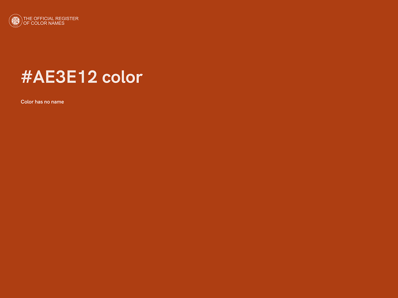 #AE3E12 color image