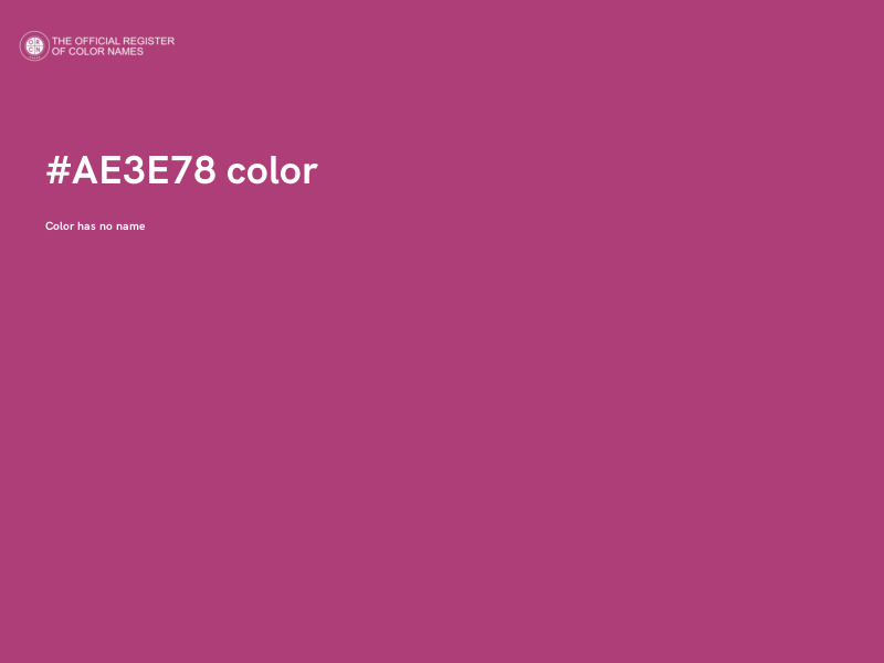 #AE3E78 color image