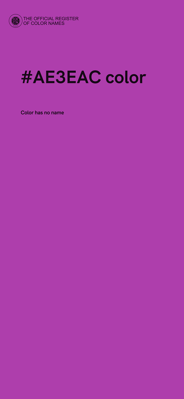 #AE3EAC color image