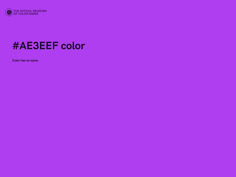 #AE3EEF color image