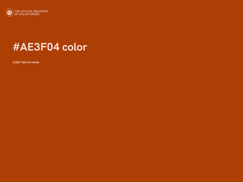 #AE3F04 color image