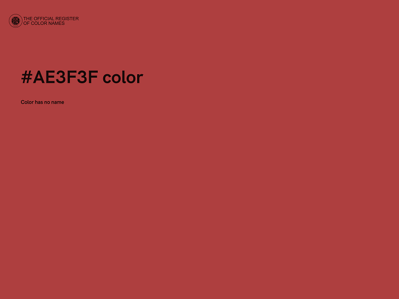 #AE3F3F color image