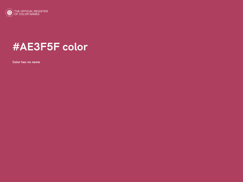 #AE3F5F color image
