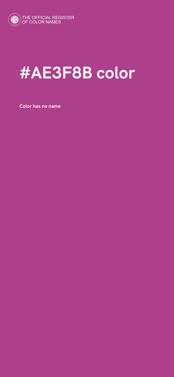 #AE3F8B color image