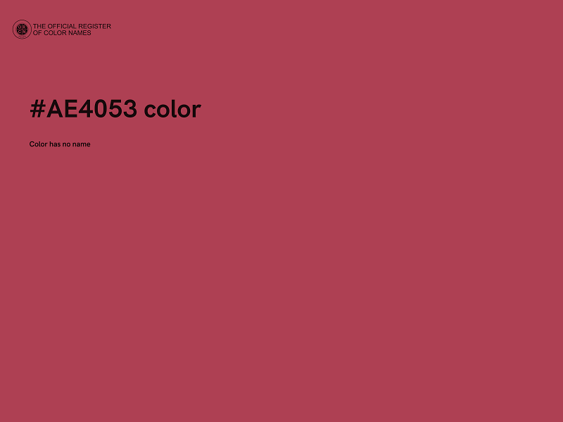 #AE4053 color image