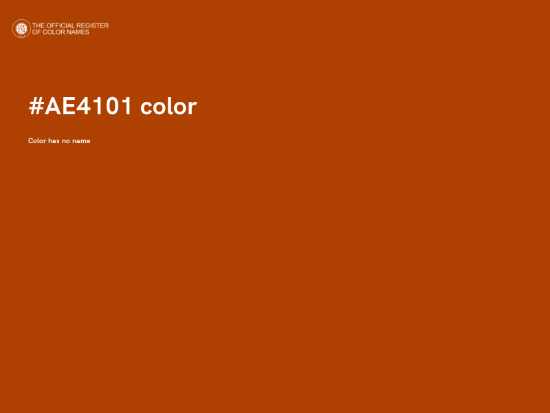 #AE4101 color image