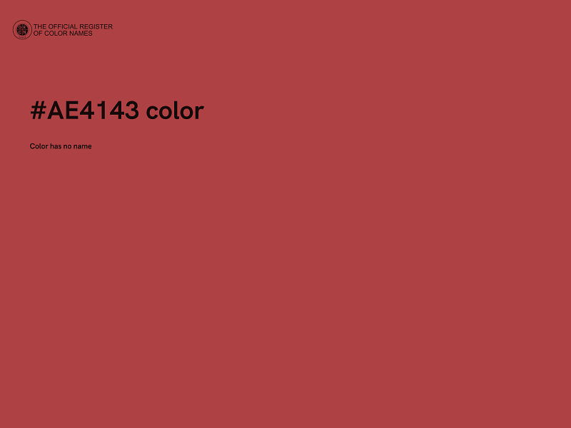 #AE4143 color image