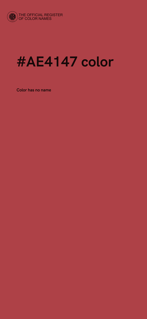 #AE4147 color image