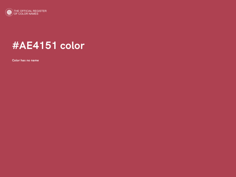 #AE4151 color image