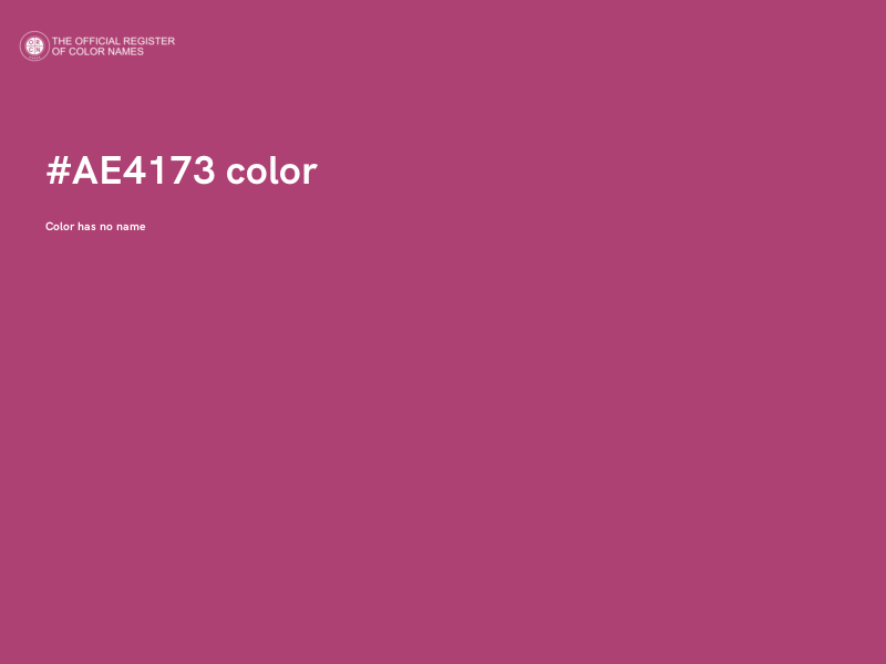 #AE4173 color image