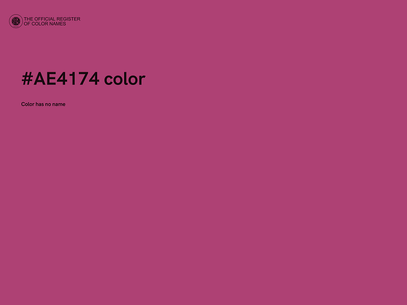 #AE4174 color image