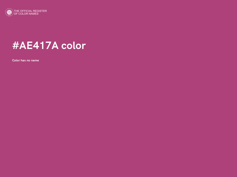 #AE417A color image
