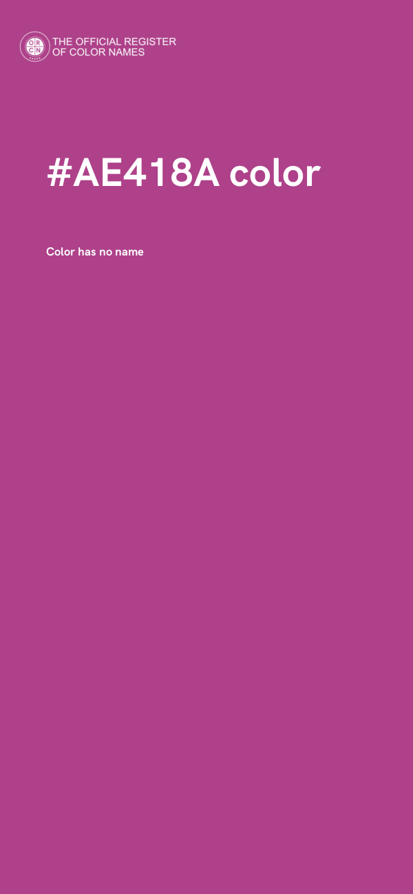 #AE418A color image
