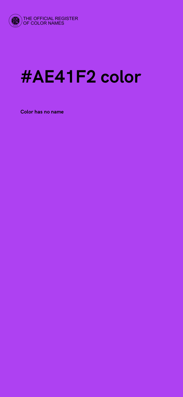 #AE41F2 color image
