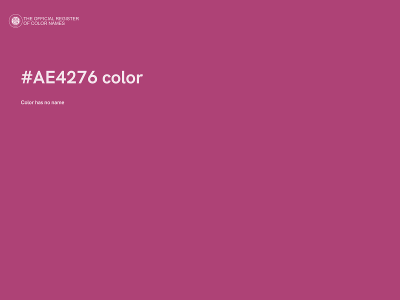 #AE4276 color image