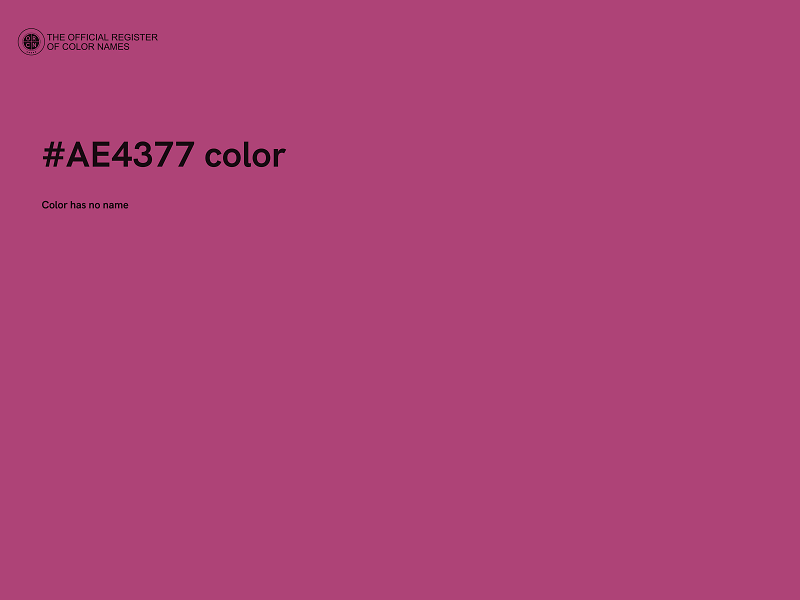 #AE4377 color image