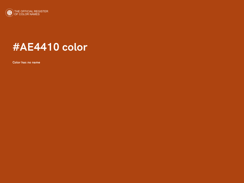 #AE4410 color image