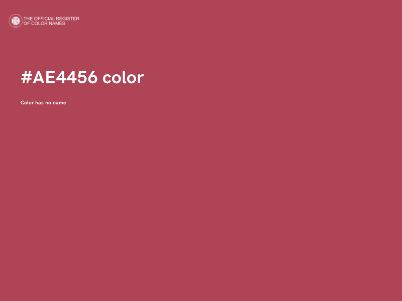 #AE4456 color image
