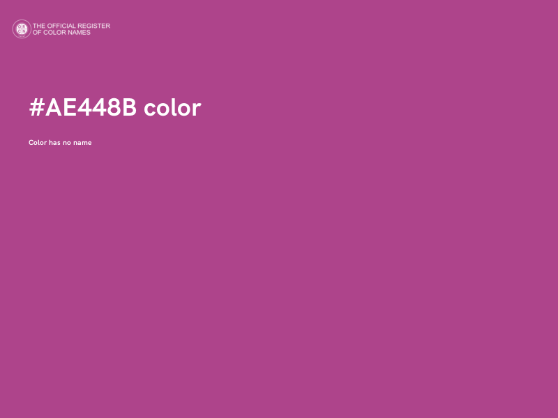 #AE448B color image