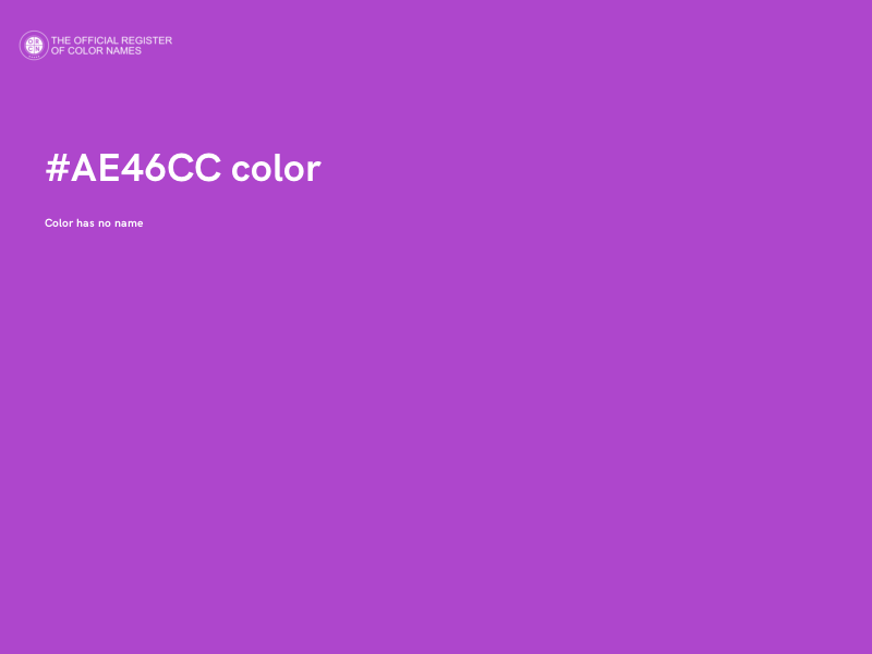 #AE46CC color image