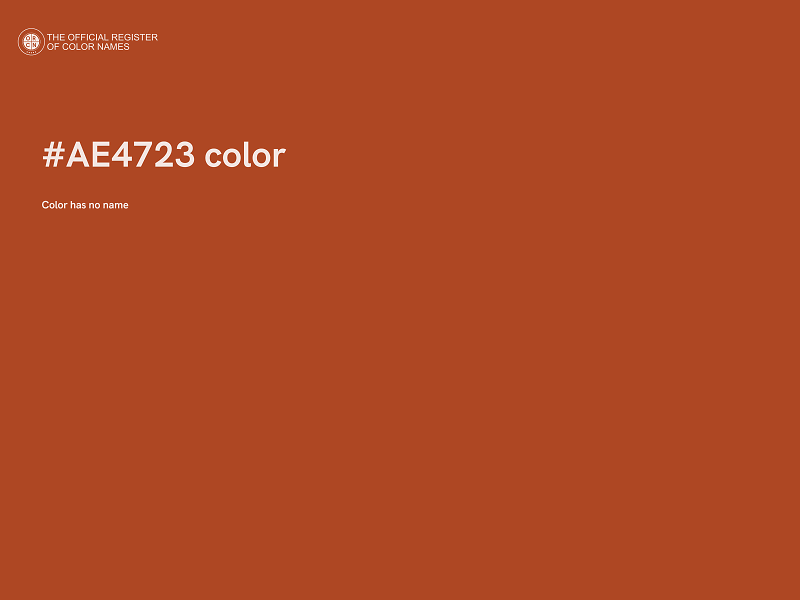 #AE4723 color image