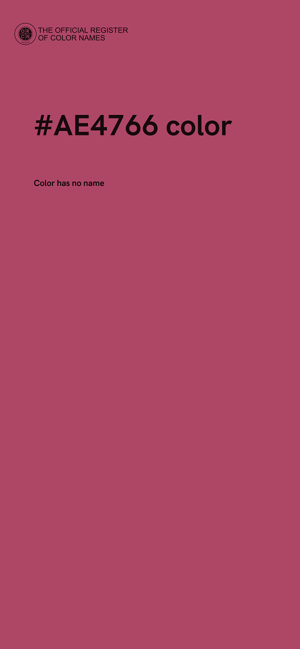 #AE4766 color image