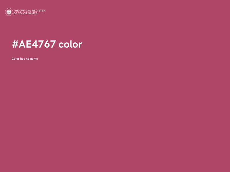 #AE4767 color image