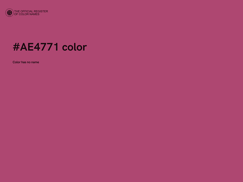 #AE4771 color image