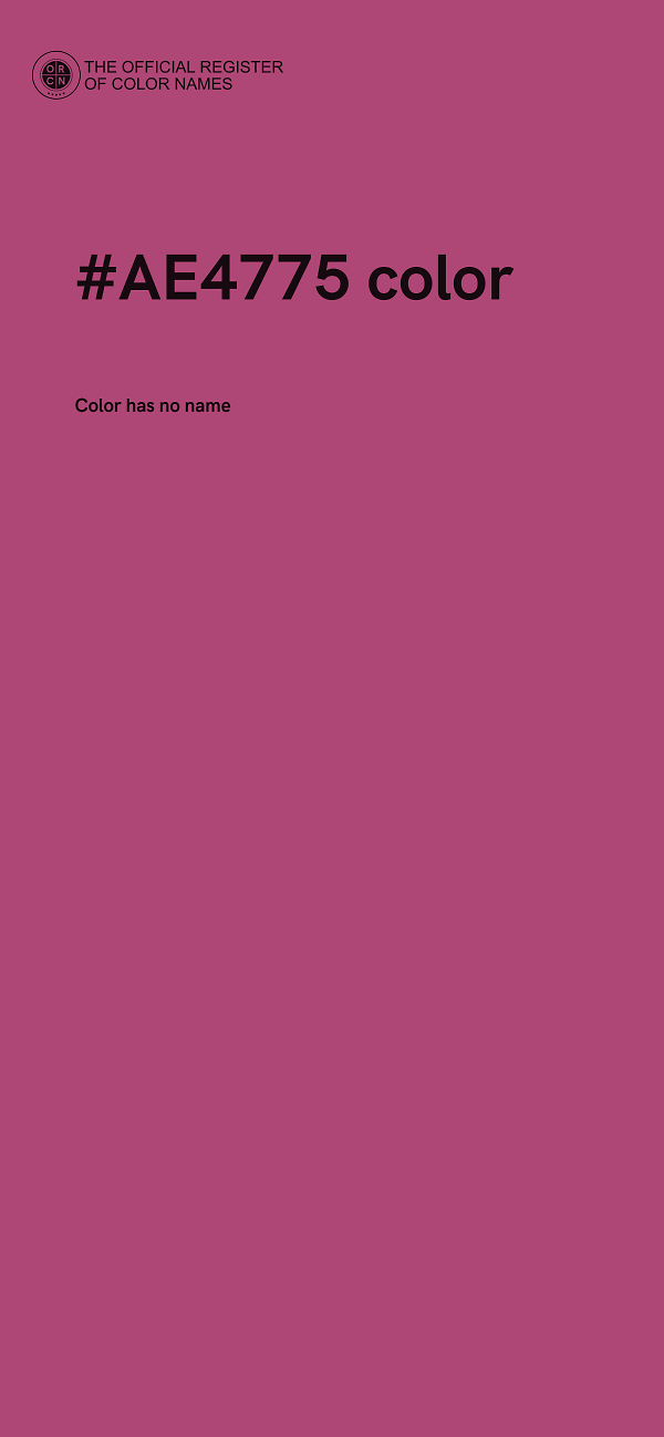#AE4775 color image