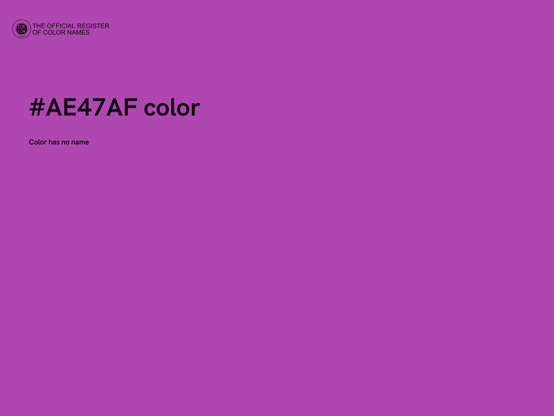 #AE47AF color image