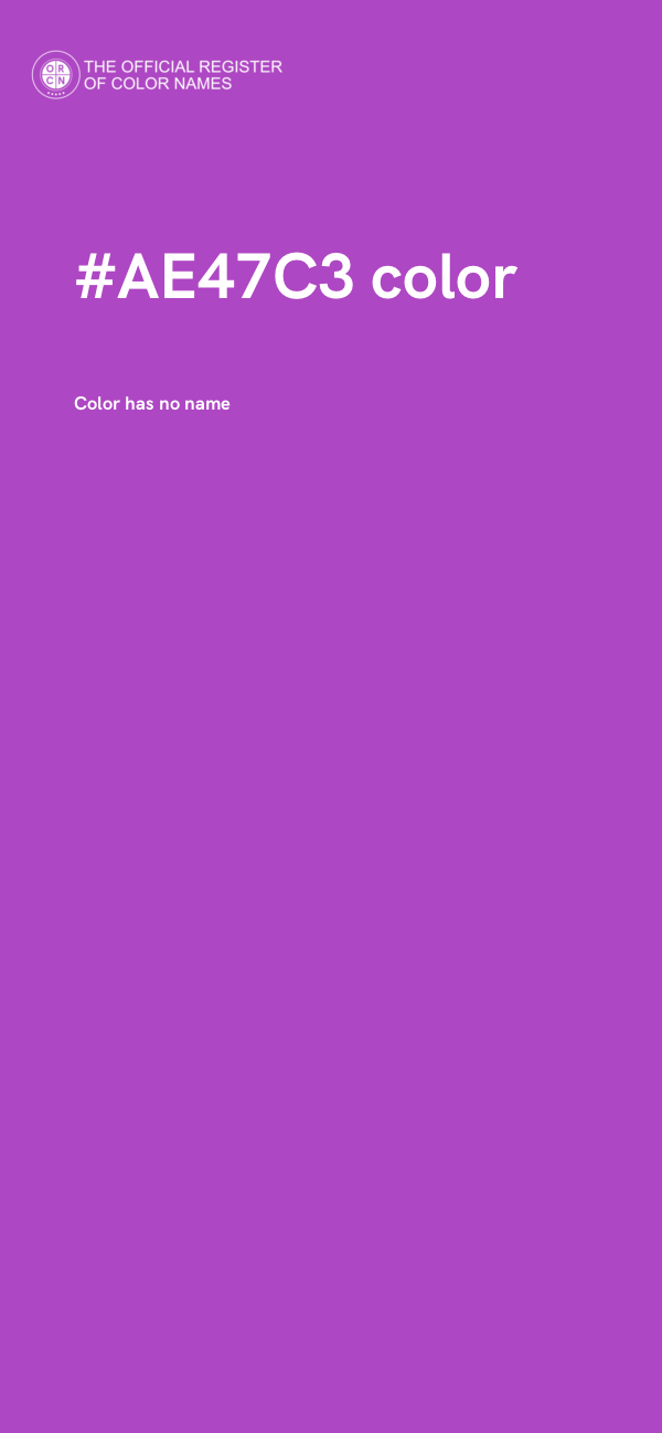#AE47C3 color image