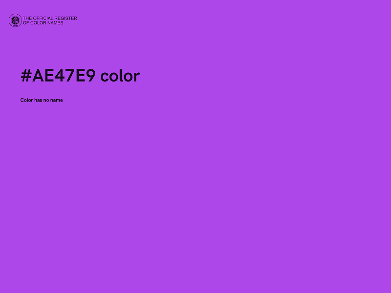 #AE47E9 color image