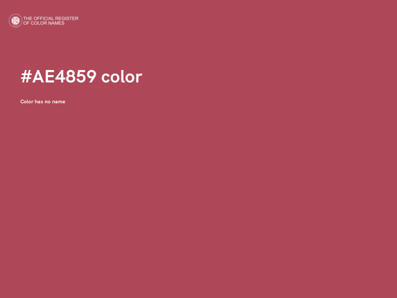 #AE4859 color image