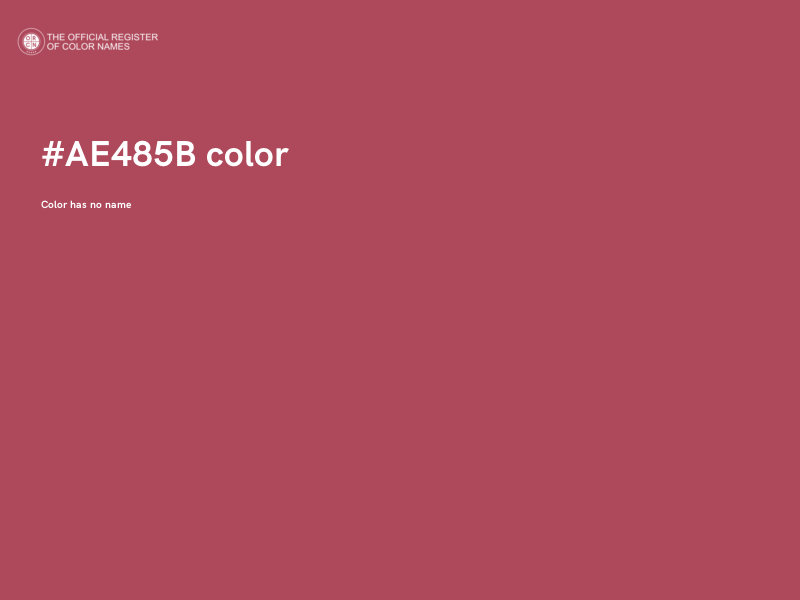 #AE485B color image