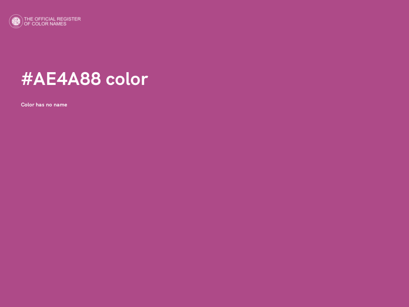 #AE4A88 color image